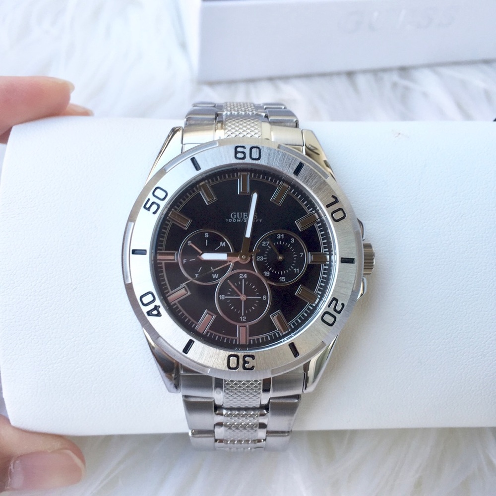 Guess Men’s Waterpro Silver SST Gift Set /Limited